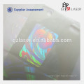 Custom pet material hologram overlay for id card